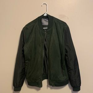 Zara Suede Bomber Jacket